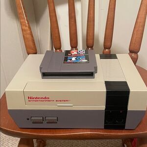 Nintendo Console in Cream and Black